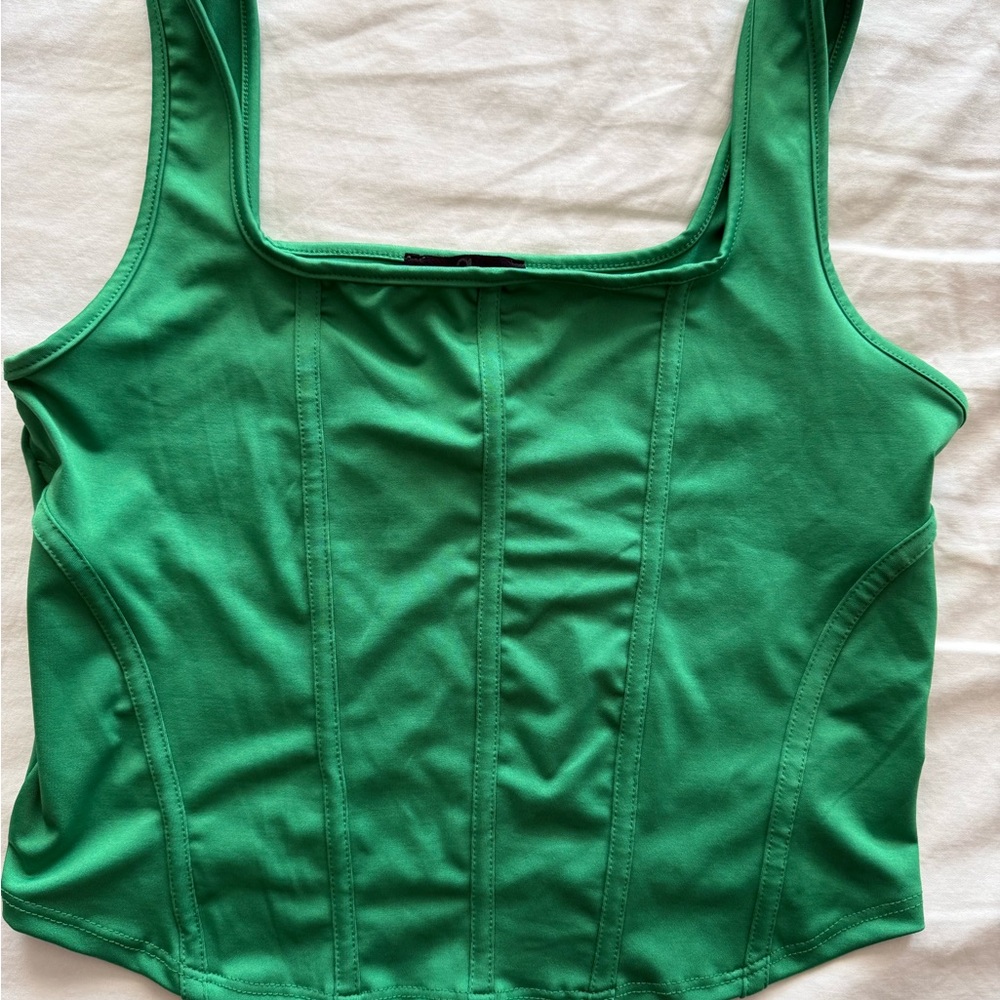 Emerald Green Fitted Tank Top